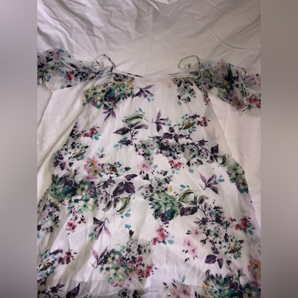 Chic Soul Dresses & Skirts - Cold Shoulder Floral Dress 2X